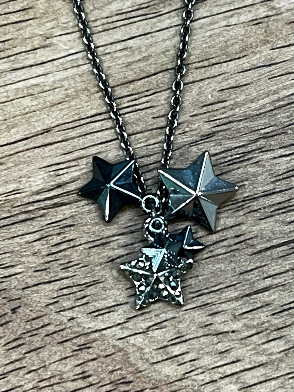 Coach Y2K Vintage Dangling Stars Gunmetal